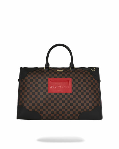 Sprayground KATANA CHECK BOSS PYRAMID DUFFLE