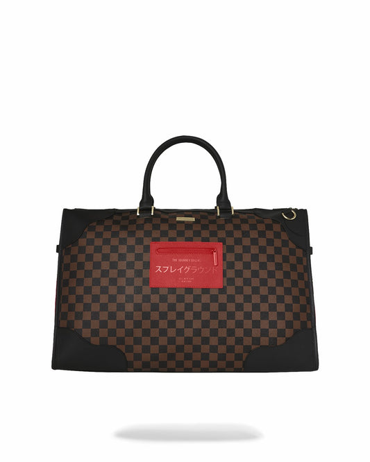 Sprayground KATANA CHECK BOSS PYRAMID DUFFLE