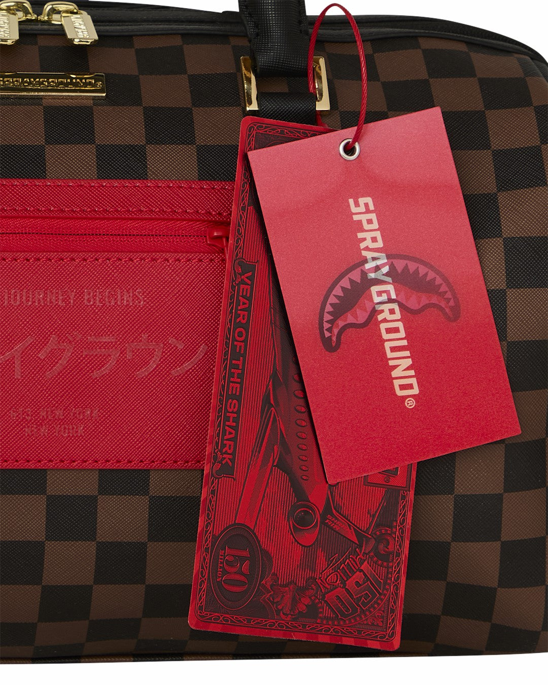 Sprayground KATANA CHECK BOSS MINI DUFFLE