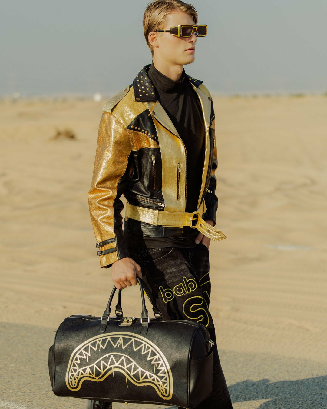 Sprayground GOLD FANG DUFFLE