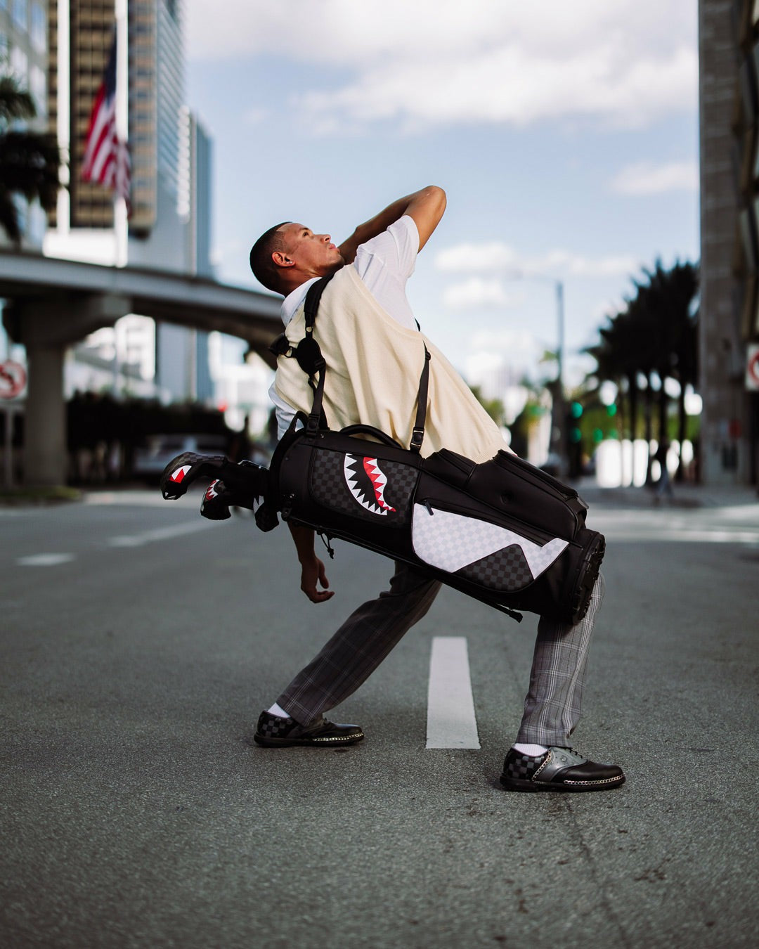 Sprayground TRIPLE DECKER HEIR TO THE THRONE PRO GOLF BAG