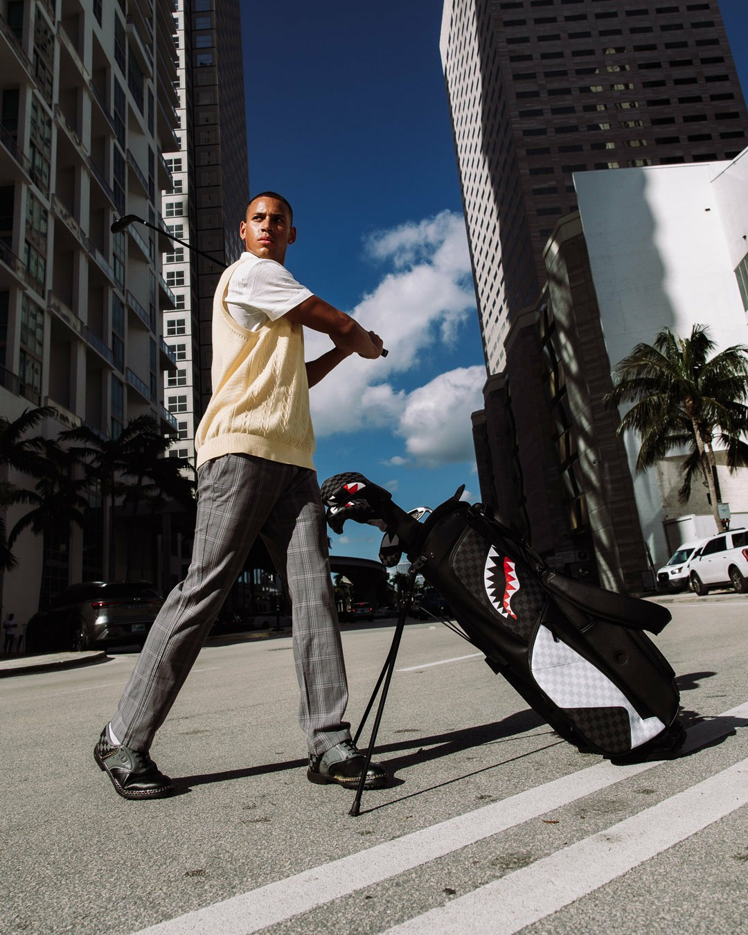 Sprayground TRIPLE DECKER HEIR TO THE THRONE PRO GOLF BAG