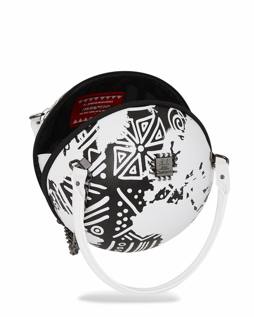 Sprayground A.I.8 AFRICAN INTELLIGENCE - ORIGIN STORY GLOBE BAG