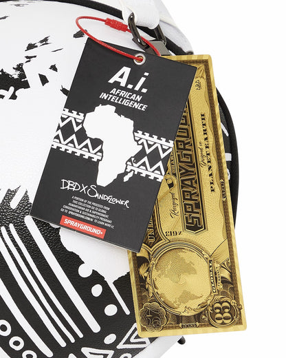 Sprayground A.I.8 AFRICAN INTELLIGENCE - ORIGIN STORY GLOBE BAG