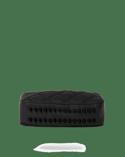 Sprayground NOIR QUILT GOLD CHAIN SHARK HANDBAG