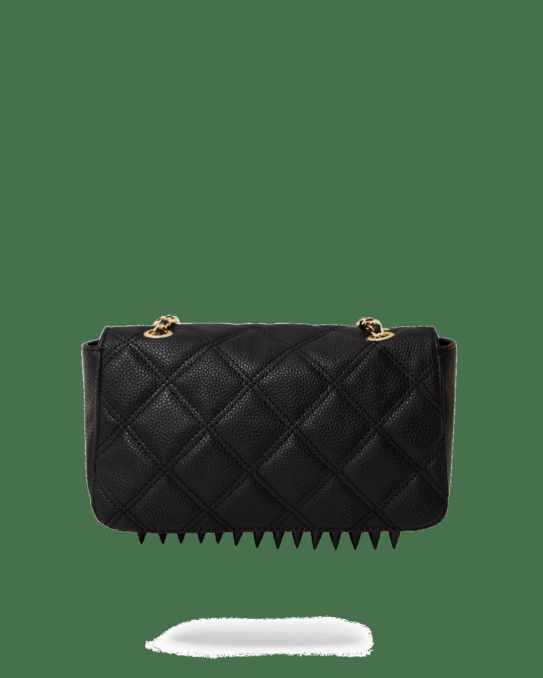 Sprayground NOIR QUILT GOLD CHAIN SHARK HANDBAG