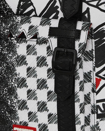 Sprayground SCRIBBLE DRIBBLE CHECK HILLS BACKPACK