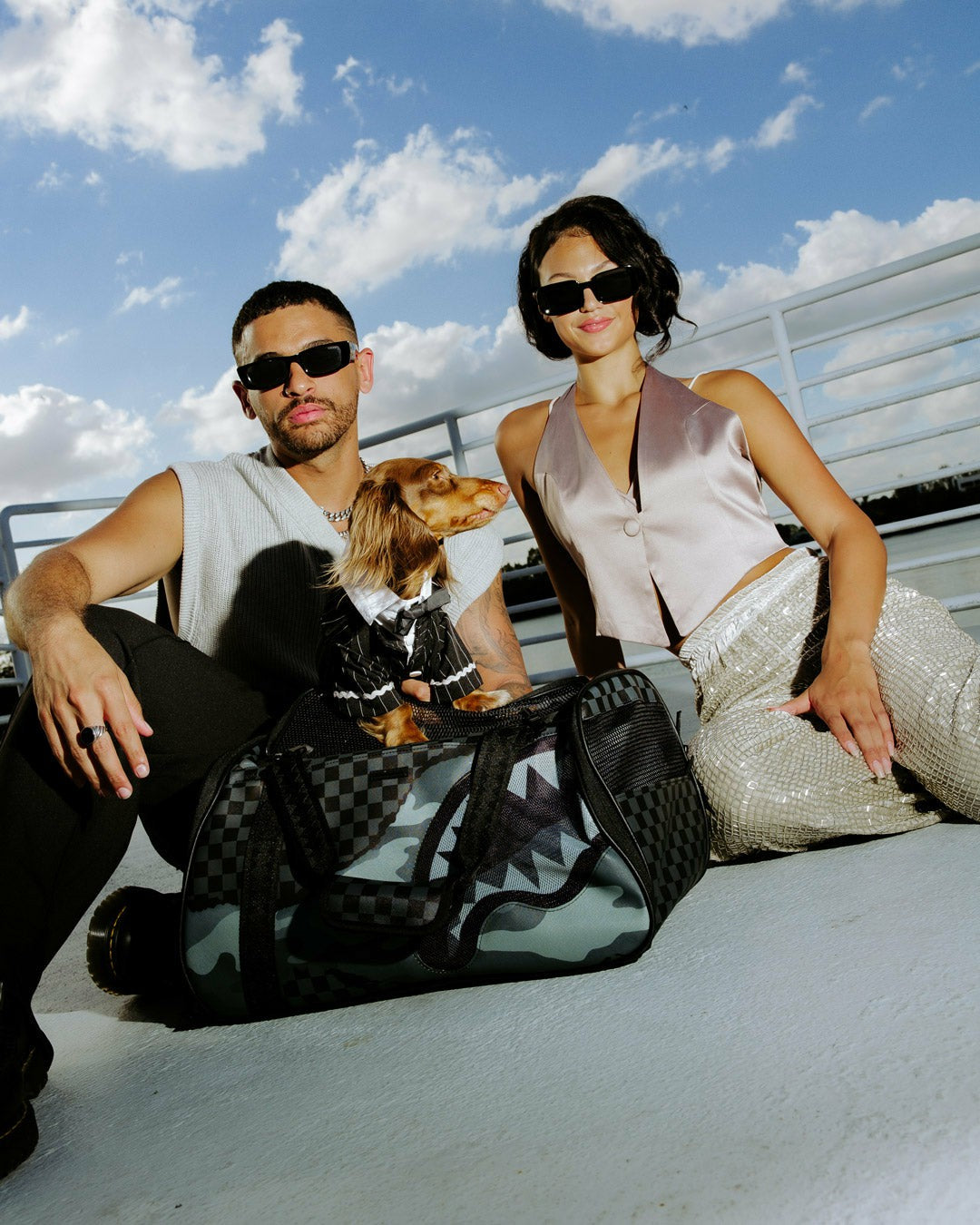 Sprayground 3AM RIPTIDE PET CARRIER DUFFLE