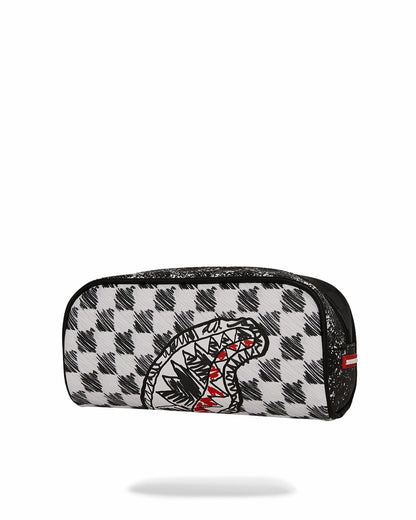 Sprayground SCRIBBLE DRIBBLE CHECK POUCH