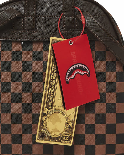 Sprayground EXTERIOR GOLD ZIP POCKET SHARKS IN PARIS SAVAGE BACKPACK