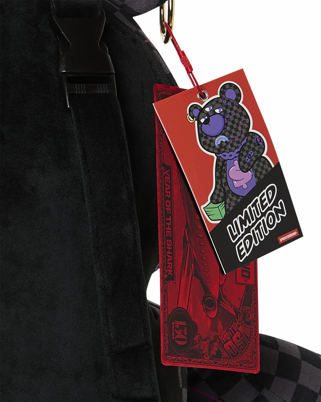 Sprayground PURPLE SLIME SHARK MONEYBEAR BACKPACK