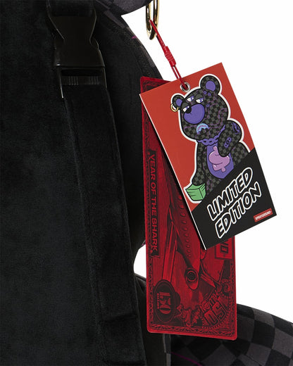 Sprayground PURPLE SLIME SHARK MONEYBEAR BACKPACK