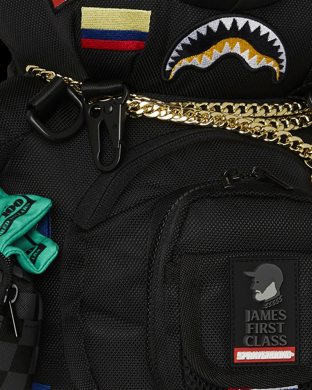Sprayground JAMES FIRST CLASS GLOBAL FLAGS MONEYBEAR BACKPACK