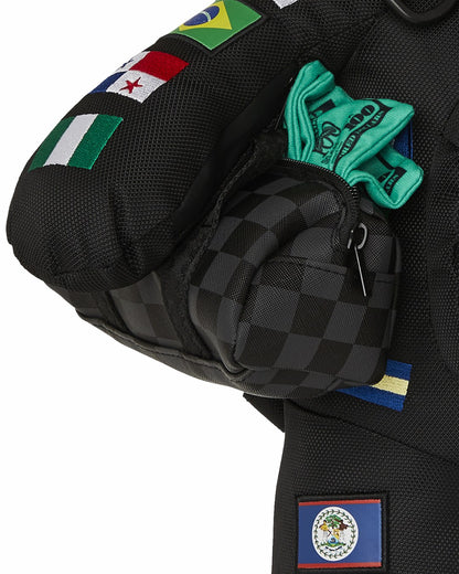 Sprayground JAMES FIRST CLASS GLOBAL FLAGS MONEYBEAR BACKPACK