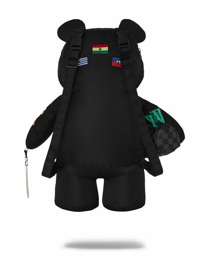 Sprayground JAMES FIRST CLASS GLOBAL FLAGS MONEYBEAR BACKPACK
