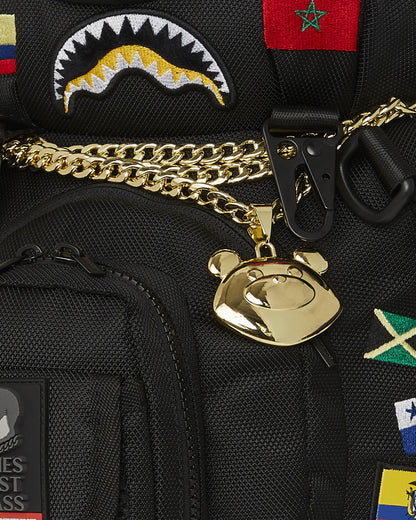 Sprayground JAMES FIRST CLASS GLOBAL FLAGS MONEYBEAR BACKPACK