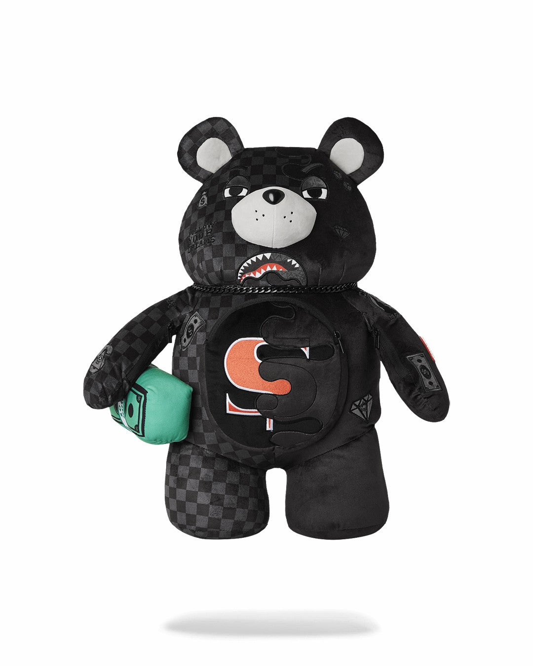 Sprayground SPEED SHARK SIDE SWIPE MONEYBEAR TEDDY BEAR BACKPACK