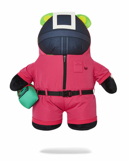 Sprayground SQUID GAME COLLAB PINK SOLDIERS BEAR BACKPACK
