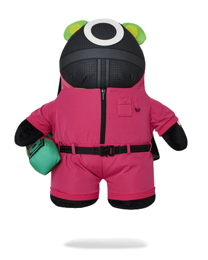 Sprayground SQUID GAME COLLAB PINK SOLDIERS BEAR BACKPACK
