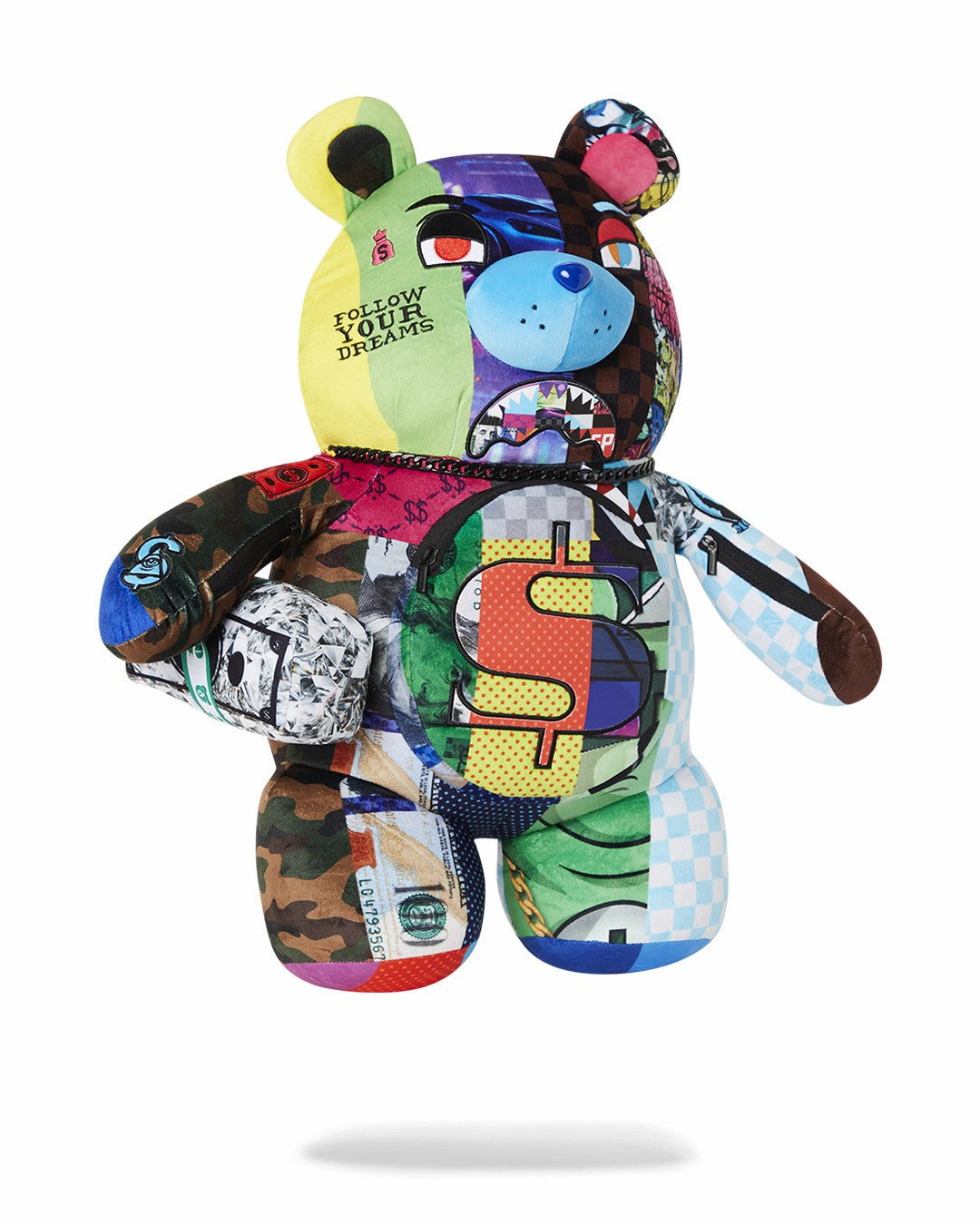 Sprayground SHARK MASTERPIECES MONEYBEAR TEDDYBEAR BACKPACK