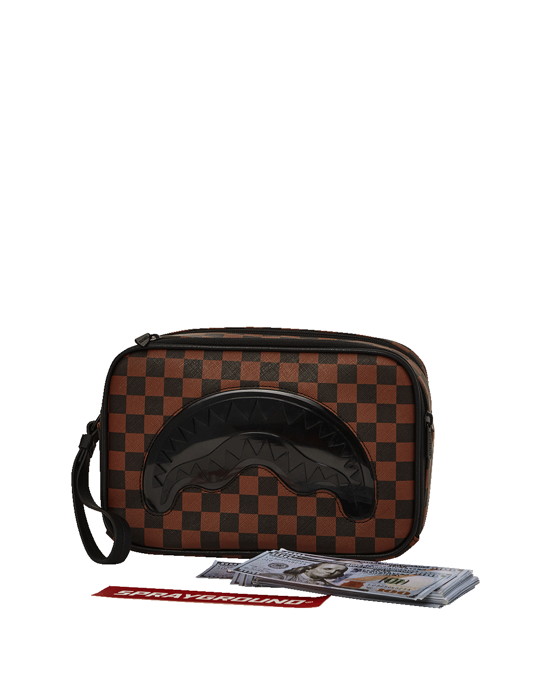 Sprayground SHARKS IN PARIS CLEAR FOR TAKEOFF TOILETRY BAG