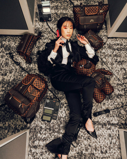 Sprayground CHECKMATE ROYALE MESSENGER BRICK BAG