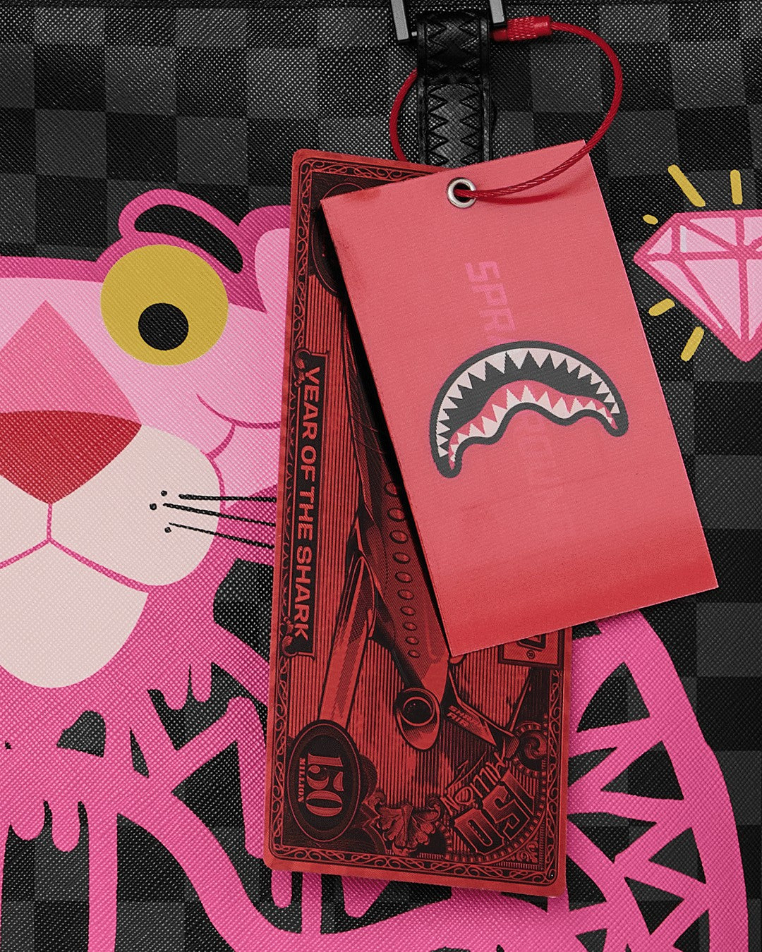 Sprayground PINK PANTHER DIAMOND SHARK TOTE