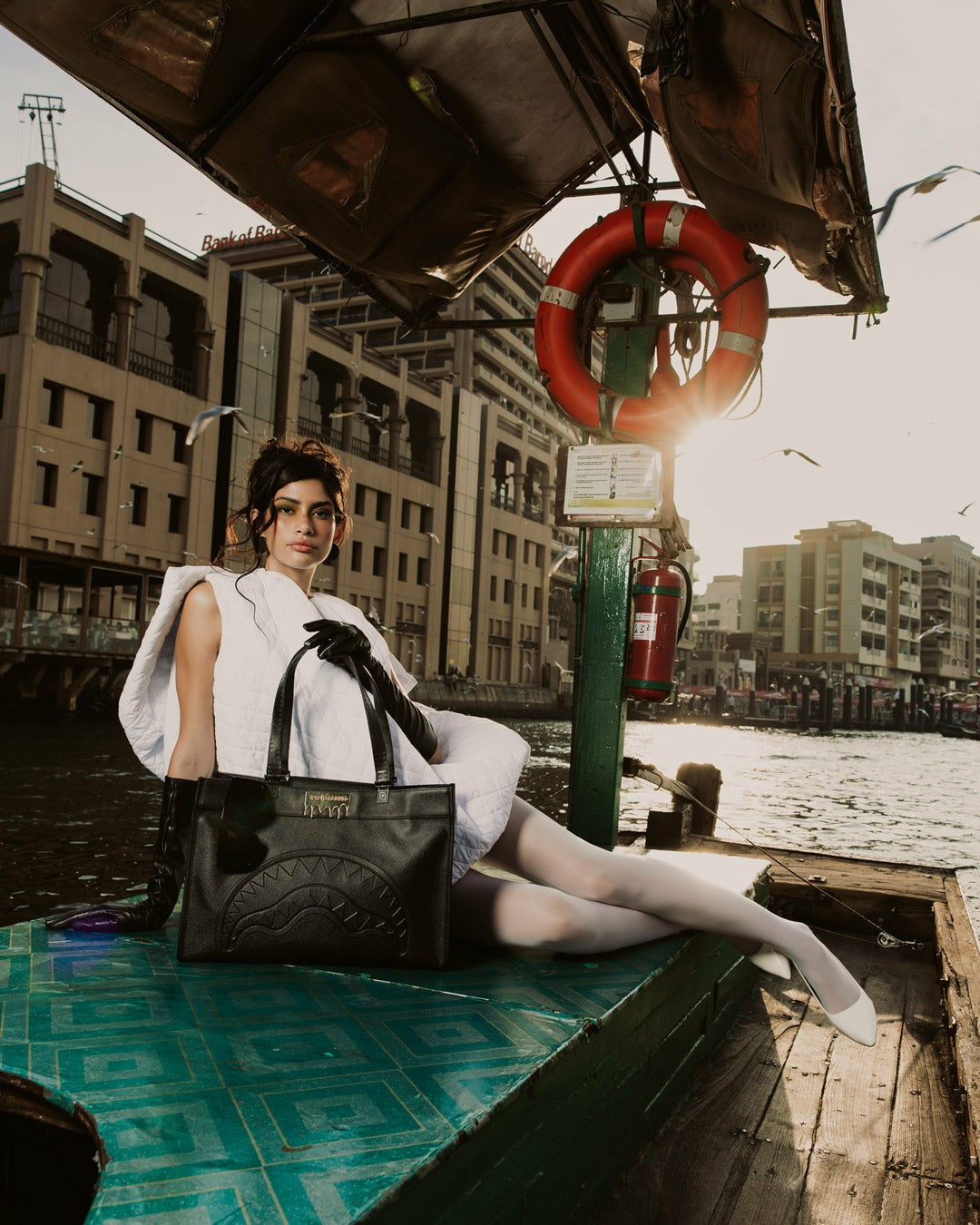 Sprayground GOLD BRICK DRIP TORTUGA TOTE