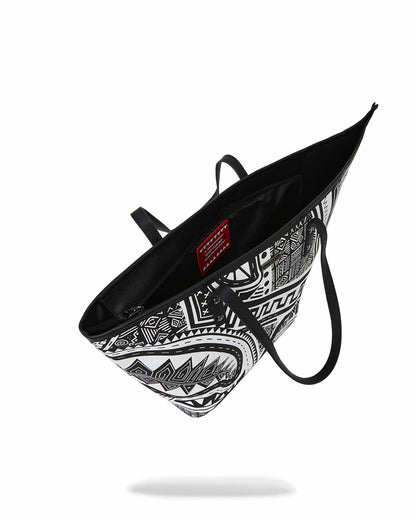 Sprayground A.I. AFRICAN INTELLIGENCE THE SKYHAWK WING TOTE - SANDFLOWER COLLAB