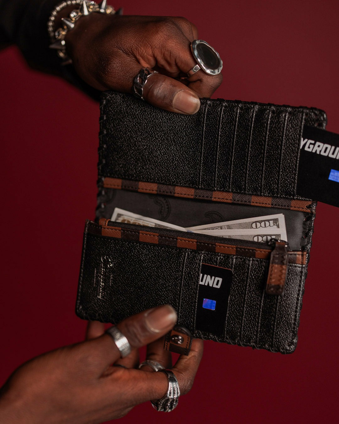 Sprayground CHECKPOINT ROYALE SINGLE-FOLD WALLET