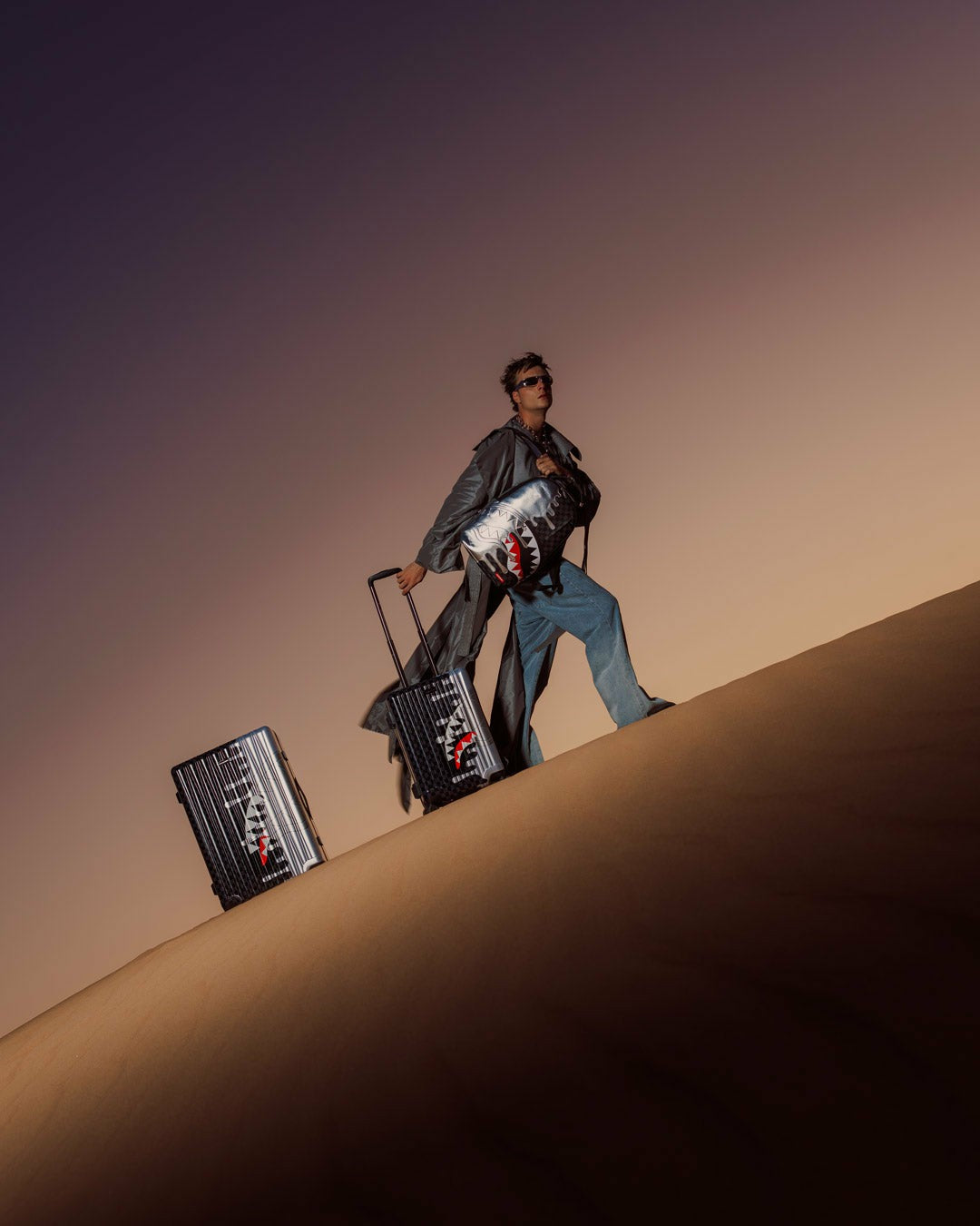 Sprayground CHROME SPECTRE CARRY-ON LUGGAGE