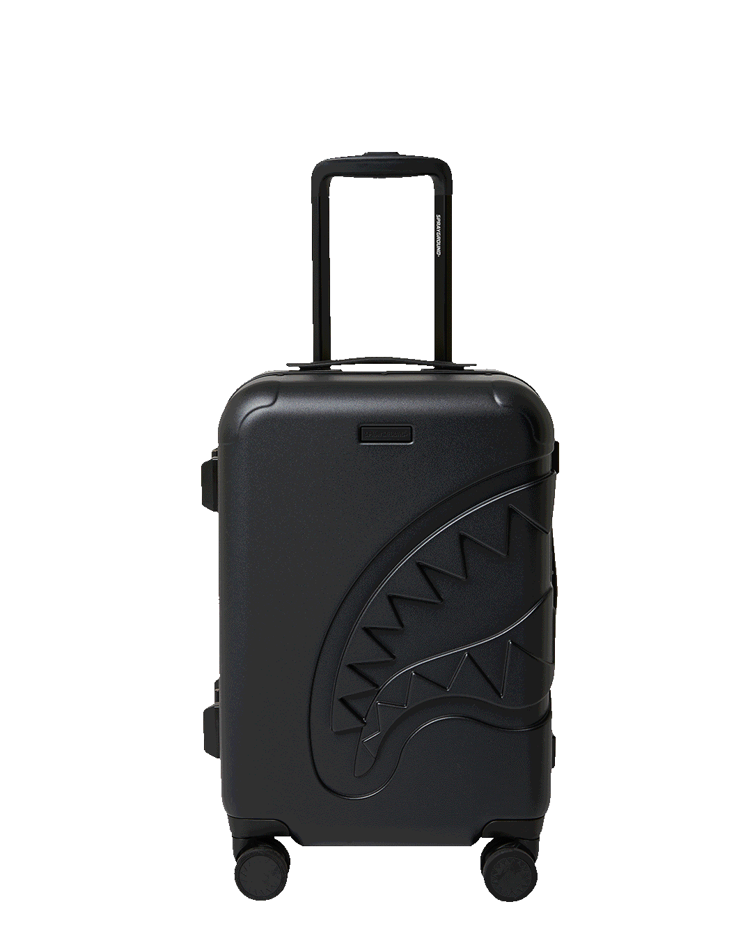 Sprayground THE JOURNEY BEGINS SHARKITECTURE CARRY-ON LUGGAGE BLACK WITH EXTRA STI