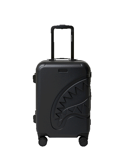 Sprayground THE JOURNEY BEGINS SHARKITECTURE CARRY-ON LUGGAGE BLACK WITH EXTRA STI