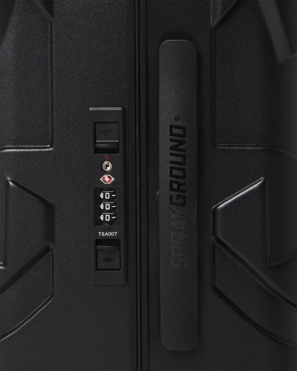 Sprayground THE JOURNEY BEGINS SHARKITECTURE CARRY-ON LUGGAGE BLACK WITH EXTRA STI