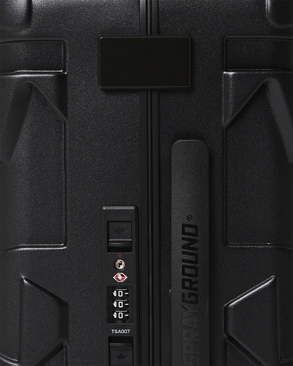 Sprayground THE JOURNEY BEGINS SHARKITECTURE CARRY-ON LUGGAGE BLACK WITH EXTRA STI
