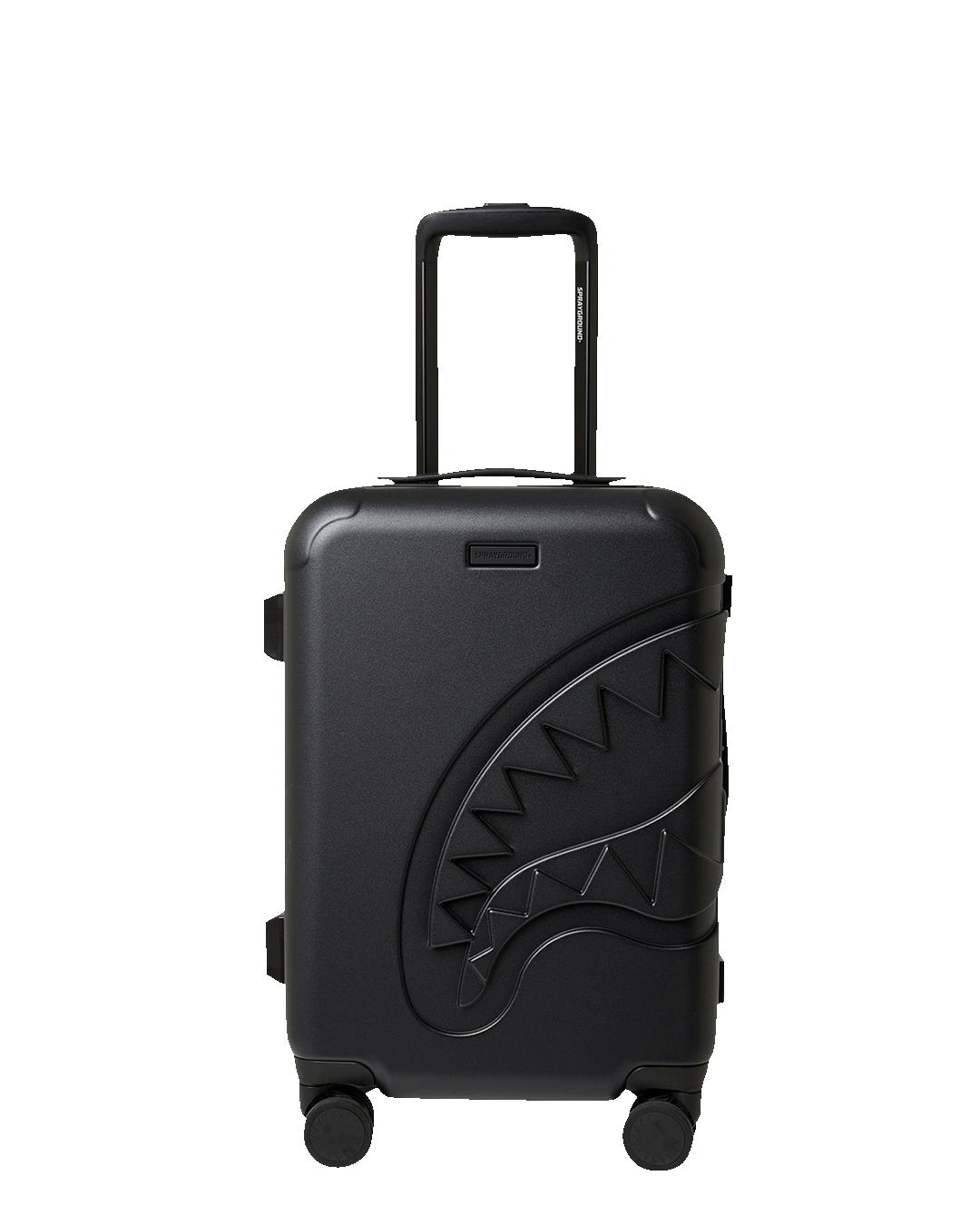 Sprayground THE JOURNEY BEGINS SHARKITECTURE CARRY-ON LUGGAGE BLACK WITH EXTRA STI