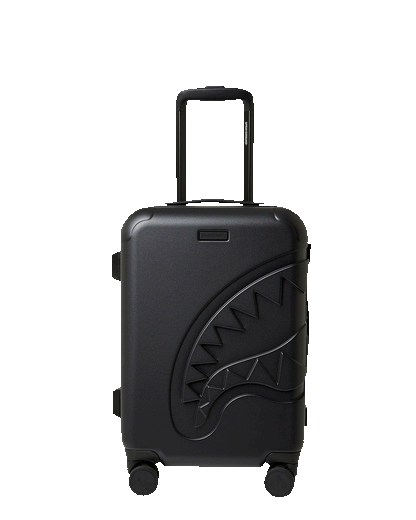 Sprayground THE JOURNEY BEGINS SHARKITECTURE CARRY-ON LUGGAGE BLACK WITH EXTRA STI