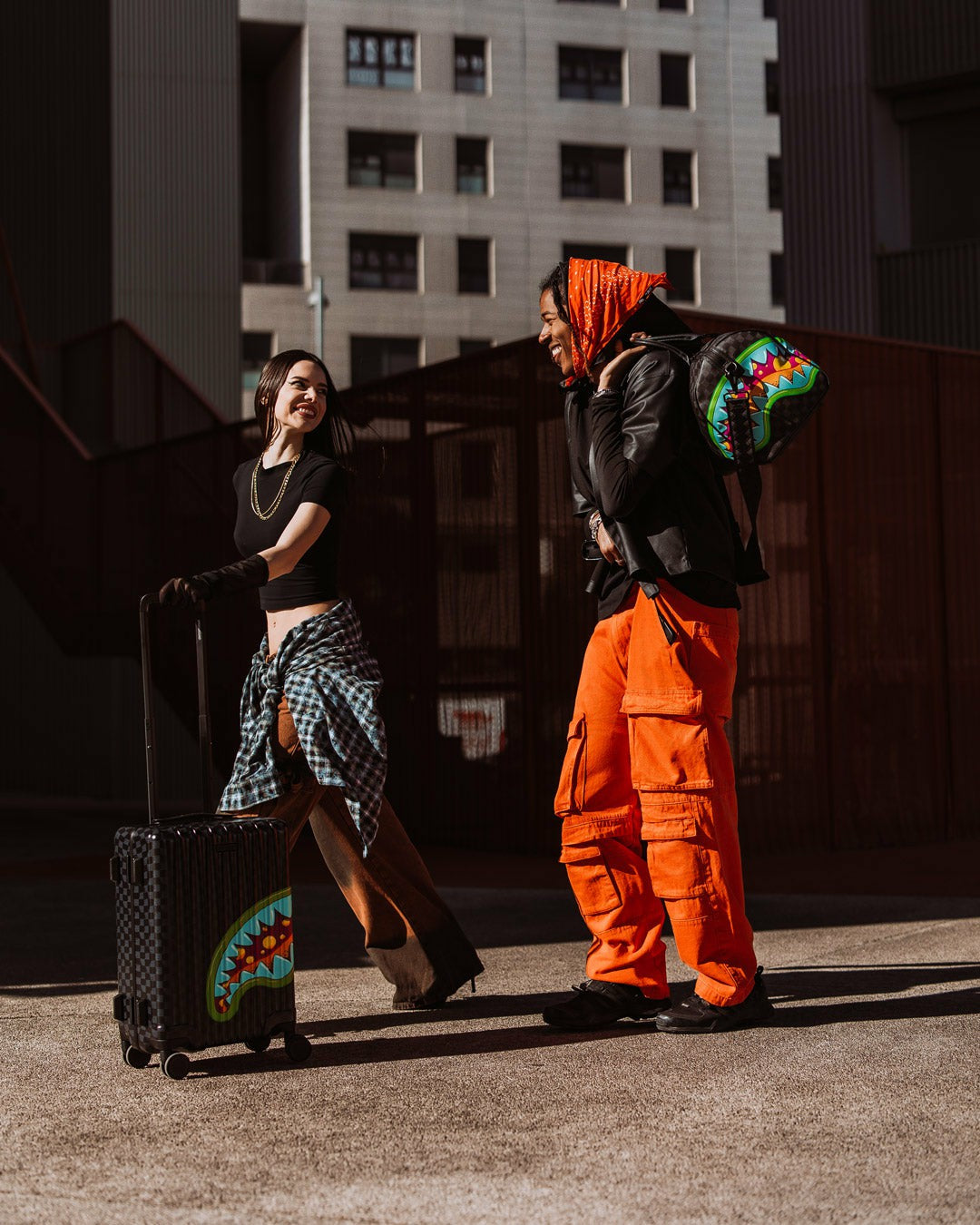Sprayground SLIME TAKEOVER HARD SHELL CARRY-ON LUGGAGE