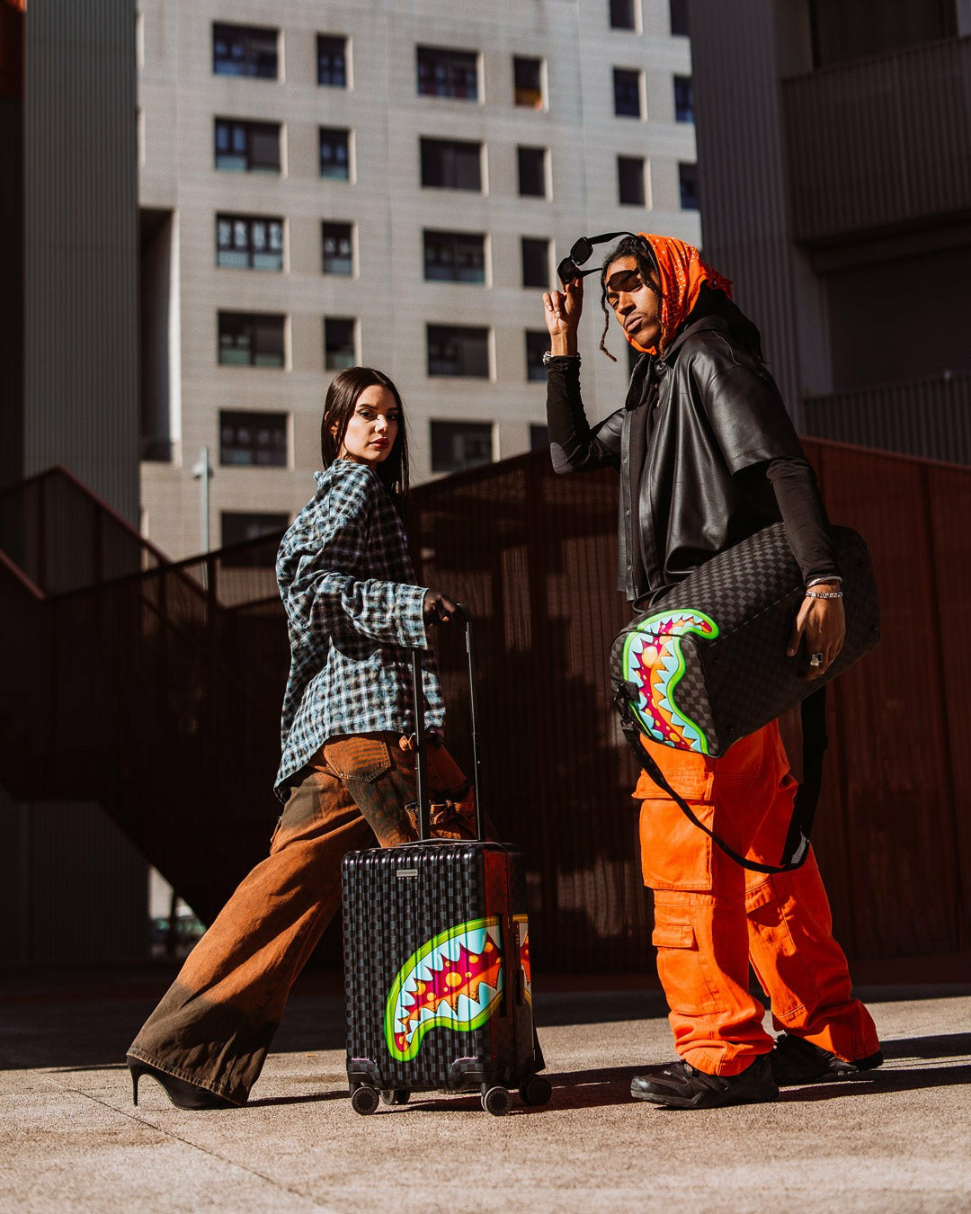 Sprayground SLIME TAKEOVER HARD SHELL CARRY-ON LUGGAGE