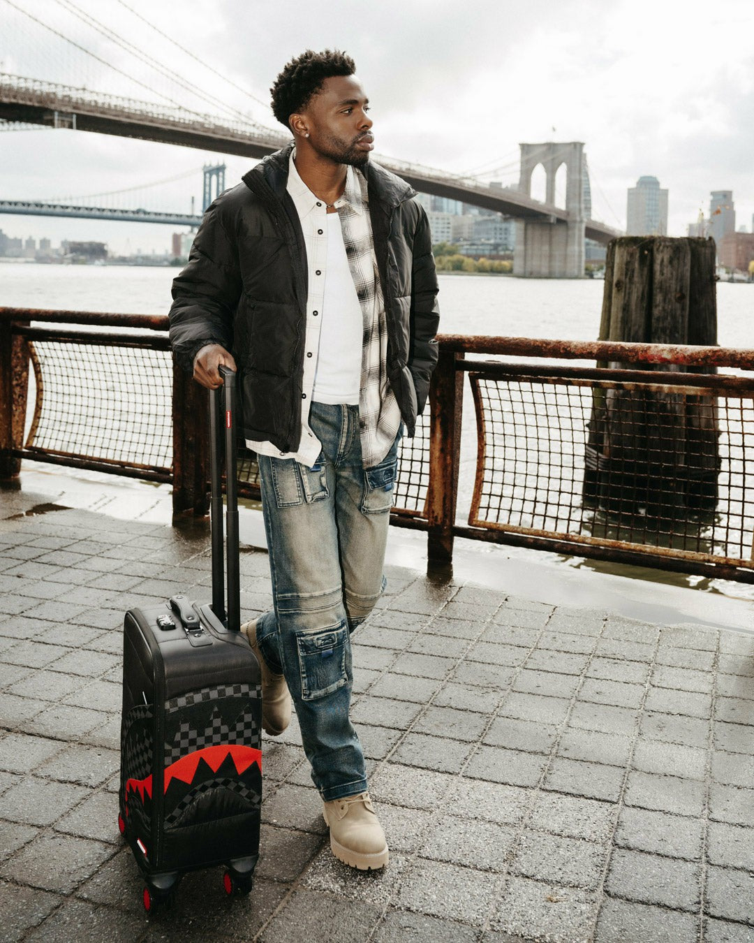 Sprayground SNOWWSTORM PUFFER IMPERIAL CARRY-ON LUGGAGE
