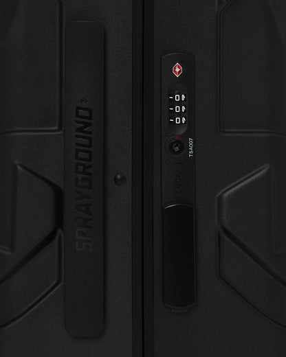 Sprayground REALITY CHECK SHARKITECTURE CARRY-ON JETBLACK LUGGAGE (GOLD HARDWARE)