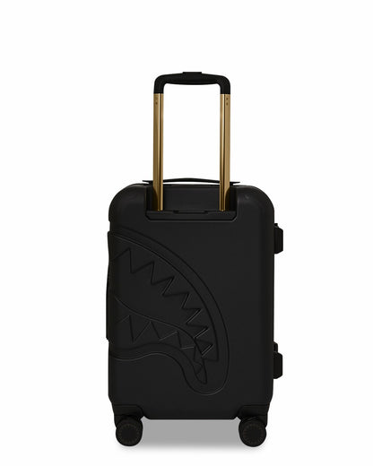Sprayground REALITY CHECK SHARKITECTURE CARRY-ON JETBLACK LUGGAGE (GOLD HARDWARE)