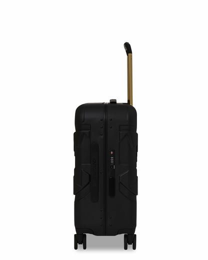 Sprayground REALITY CHECK SHARKITECTURE CARRY-ON JETBLACK LUGGAGE (GOLD HARDWARE)