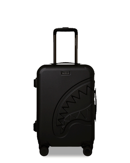 Sprayground REALITY CHECK SHARKITECTURE CARRY-ON JETBLACK LUGGAGE (GUNMETAL HARDWA