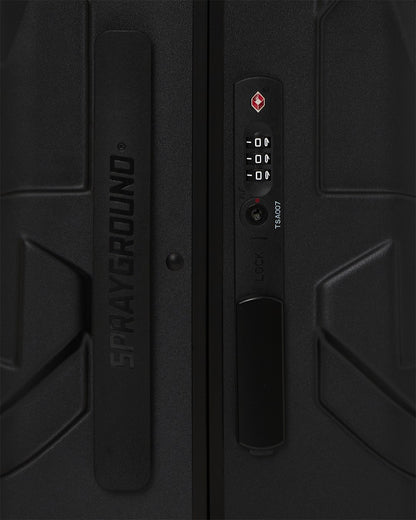Sprayground REALITY CHECK SHARKITECTURE CARRY-ON JETBLACK LUGGAGE (GUNMETAL HARDWA