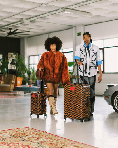 Sprayground KATANA CHECK BOSS FULL-SIZE LUGGAGE