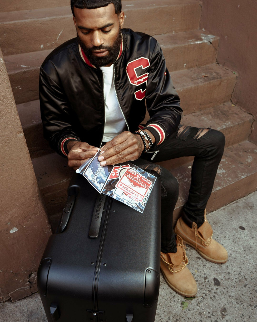 Sprayground THE JOURNEY BEGINS SHARKITECTURE FULL-SIZE LUGGAGE