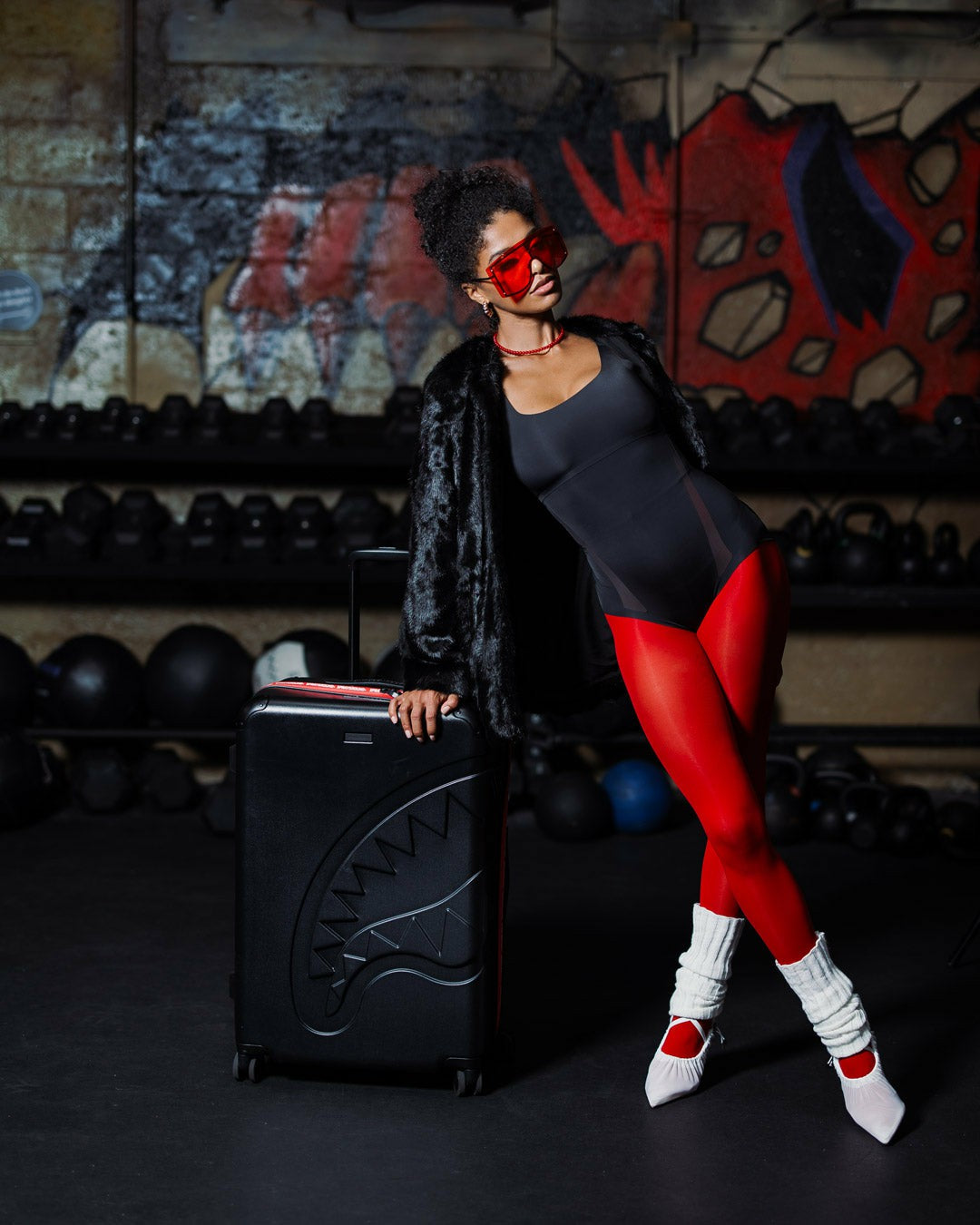 Sprayground THE HERO SHARKITECTURE FULL-SIZE LUGGAGE