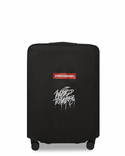 Sprayground REALITY CHECK SHARKITECTURE FULL-SIZE JETBLACK LUGGAGE (GOLD HARDWARE)