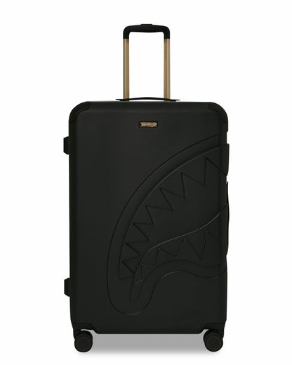 Sprayground REALITY CHECK SHARKITECTURE FULL-SIZE JETBLACK LUGGAGE (GOLD HARDWARE)